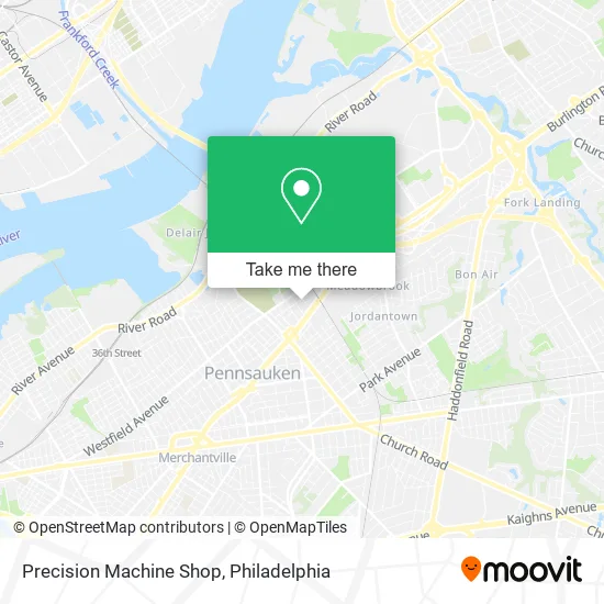 Mapa de Precision Machine Shop