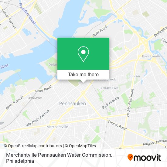 Mapa de Merchantville Pennsauken Water Commission