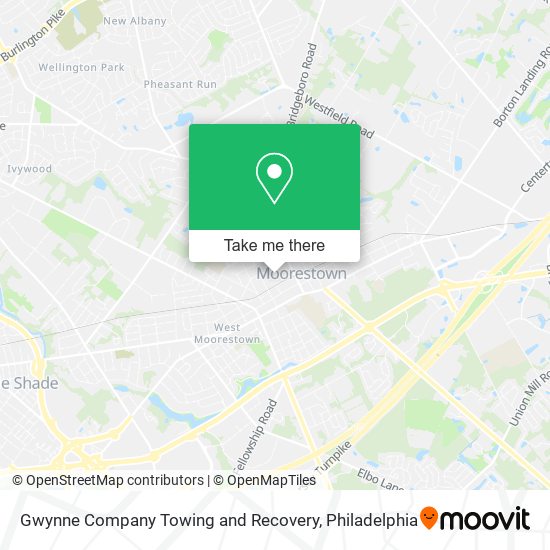 Gwynne Company Towing and Recovery map
