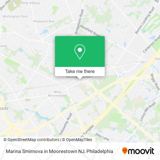 Mapa de Marina Smirnova in Moorestown NJ