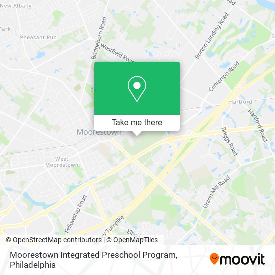 Mapa de Moorestown Integrated Preschool Program