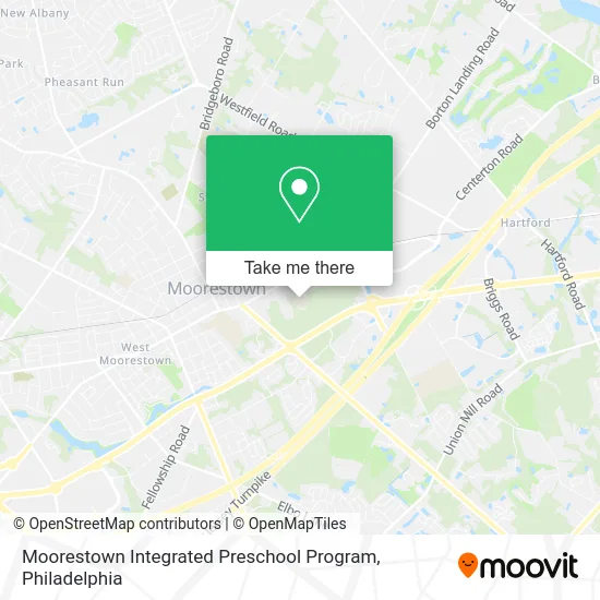 Moorestown Integrated Preschool Program map
