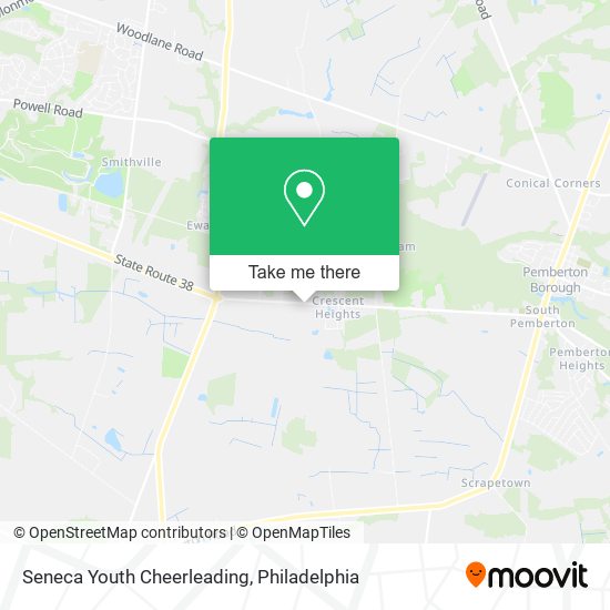 Seneca Youth Cheerleading map
