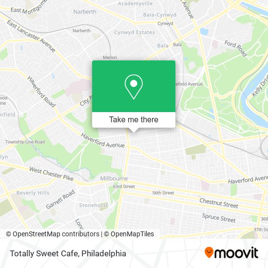 Totally Sweet Cafe map