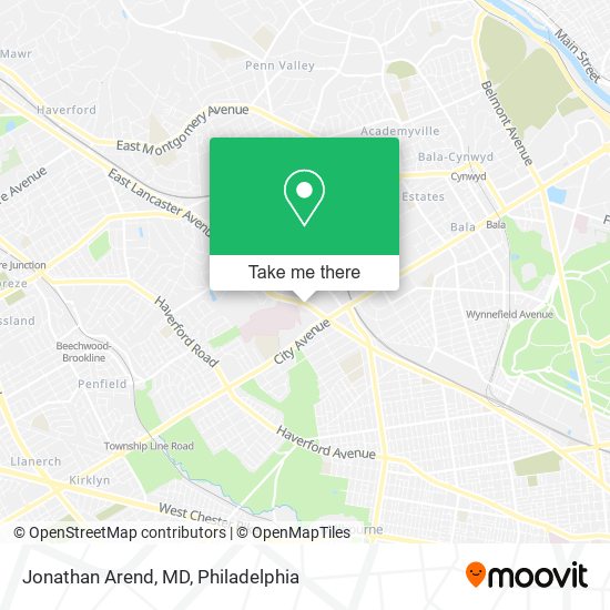 Mapa de Jonathan Arend, MD