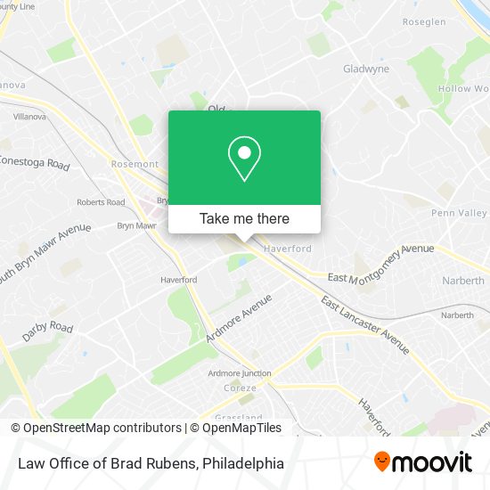 Mapa de Law Office of Brad Rubens