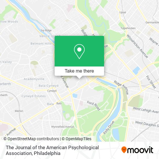 The Journal of the American Psychological Association map