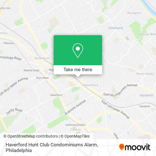 Mapa de Haverford Hunt Club Condominiums Alarm
