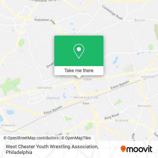 West Chester Youth Wrestling Association map