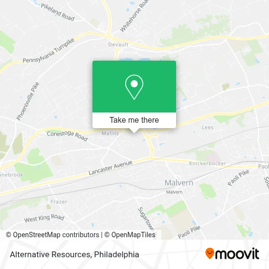 Alternative Resources map