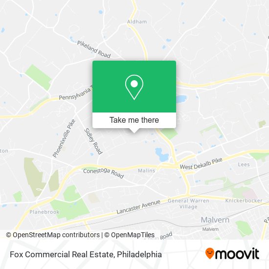 Fox Commercial Real Estate map