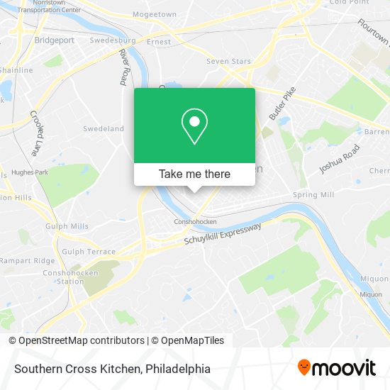 Mapa de Southern Cross Kitchen