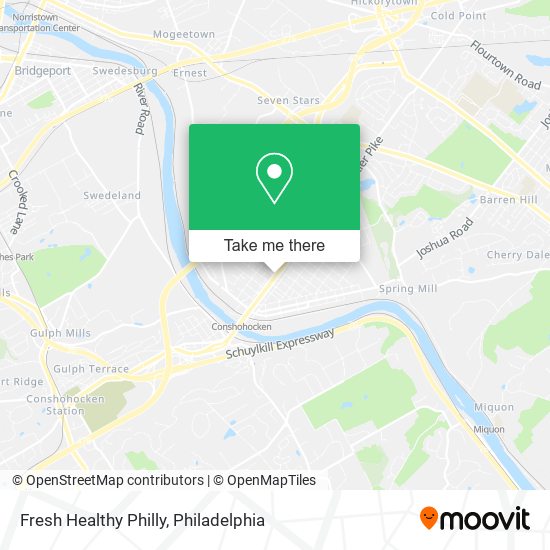 Fresh Healthy Philly map