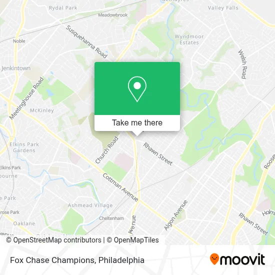 Fox Chase Champions map