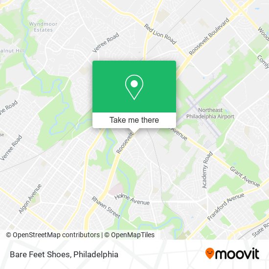 Bare Feet Shoes map