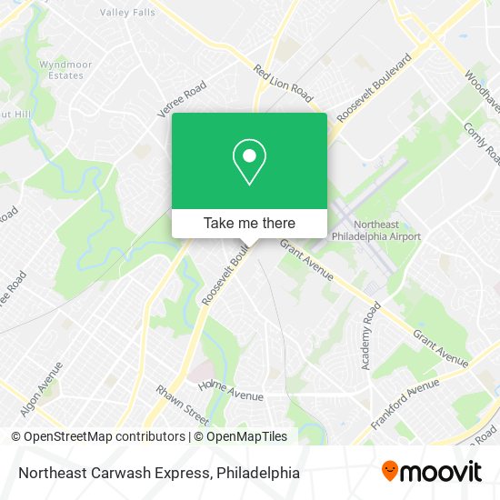 Northeast Carwash Express map