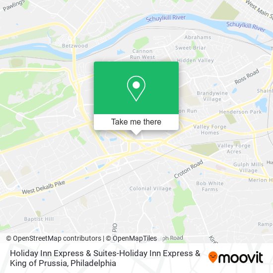 Mapa de Holiday Inn Express & Suites-Holiday Inn Express & King of Prussia