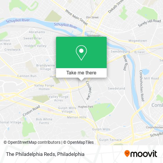 The Philadelphia Reds map