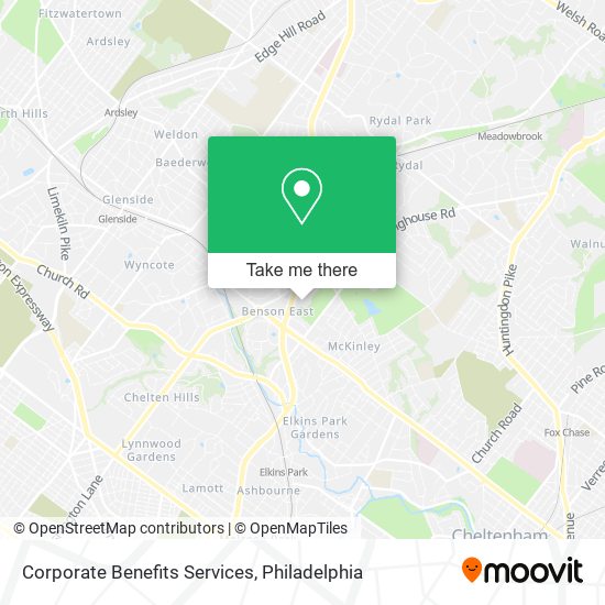 Mapa de Corporate Benefits Services