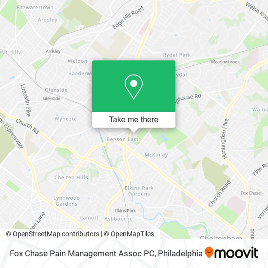 Fox Chase Pain Management Assoc PC map