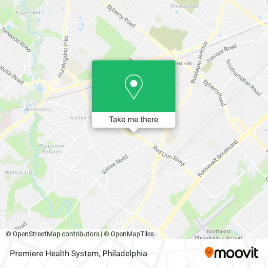 Premiere Health System map