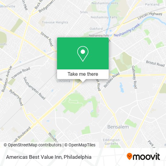 Americas Best Value Inn map