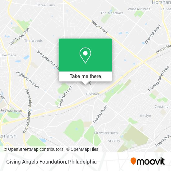 Giving Angels Foundation map