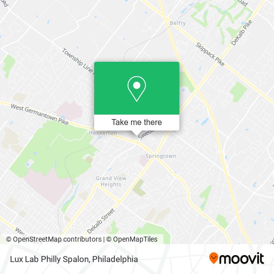 Mapa de Lux Lab Philly Spalon