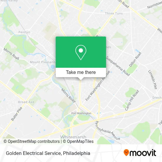 Golden Electrical Service map