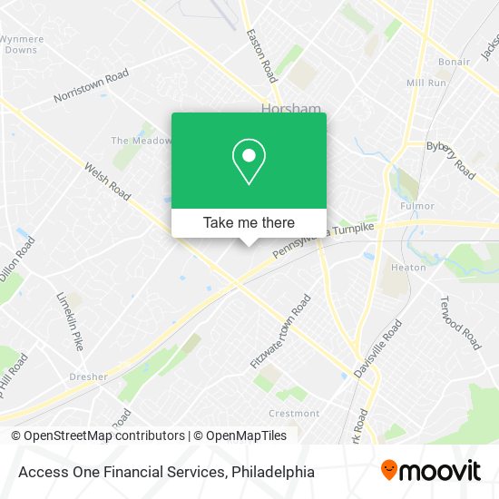 Access One Financial Services map