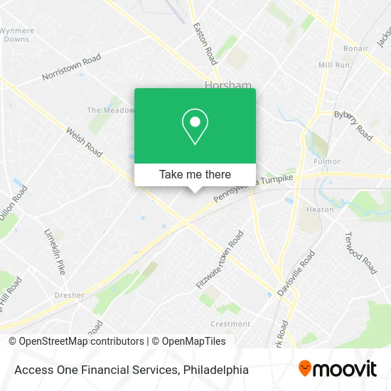 Access One Financial Services map