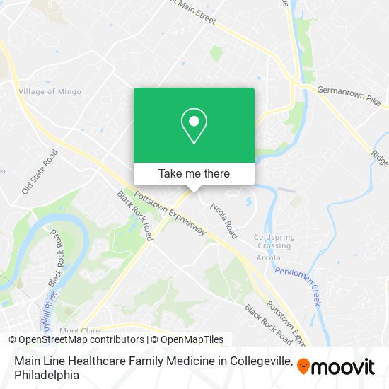 Main Line Healthcare Family Medicine in Collegeville map