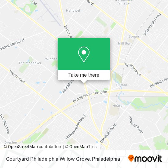 Mapa de Courtyard Philadelphia Willow Grove