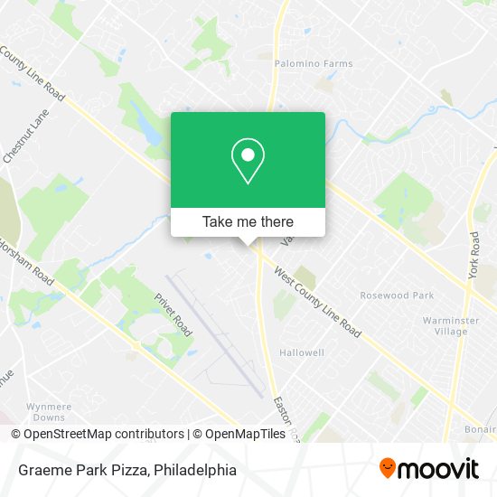 Graeme Park Pizza map