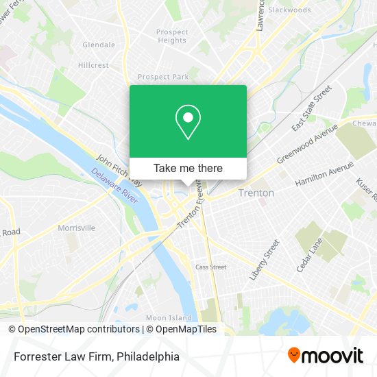 Forrester Law Firm map