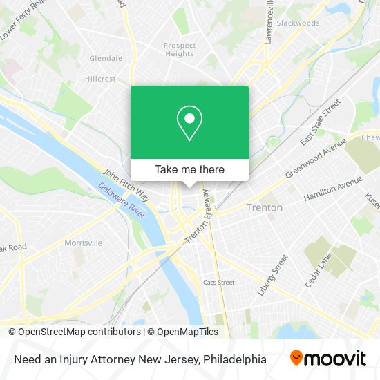 Need an Injury Attorney New Jersey map