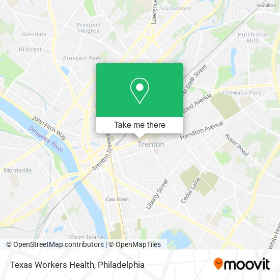 Texas Workers Health map