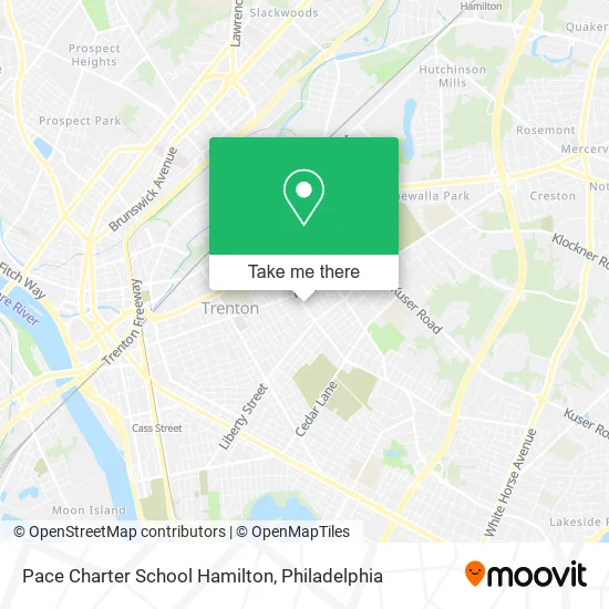 Pace Charter School Hamilton map