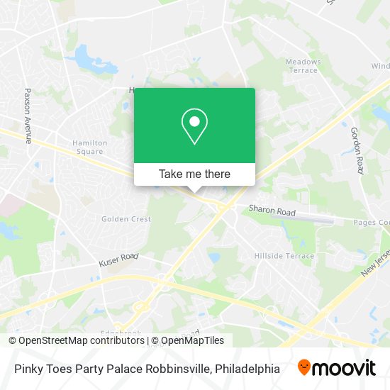 Pinky Toes Party Palace Robbinsville map