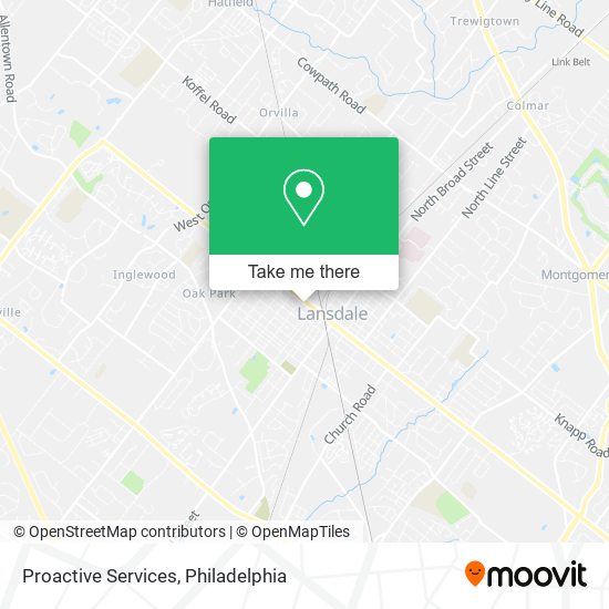 Proactive Services map