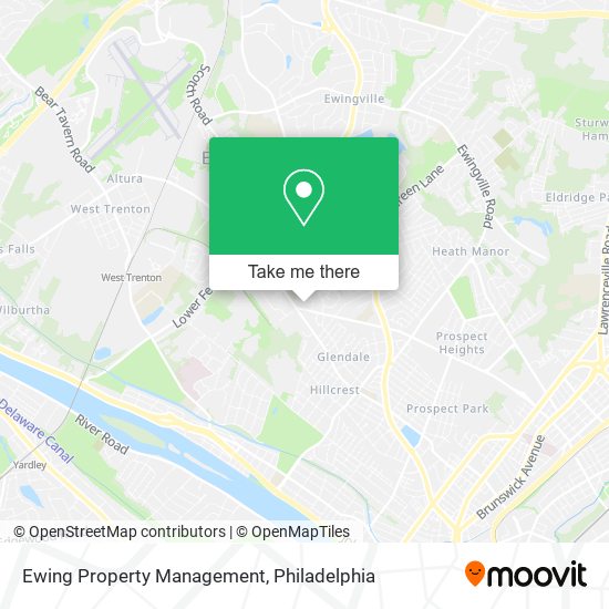 Ewing Property Management map