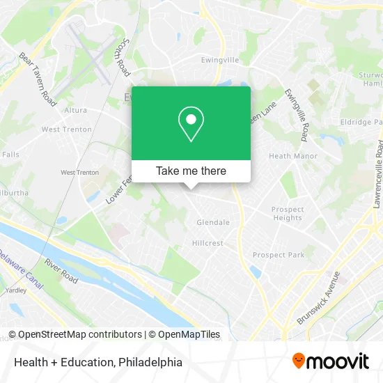 Health + Education map