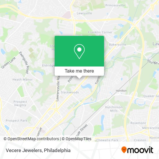 Vecere Jewelers map