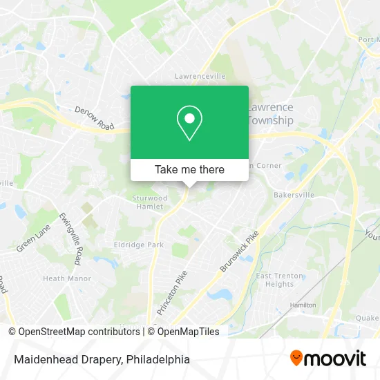 Maidenhead Drapery map