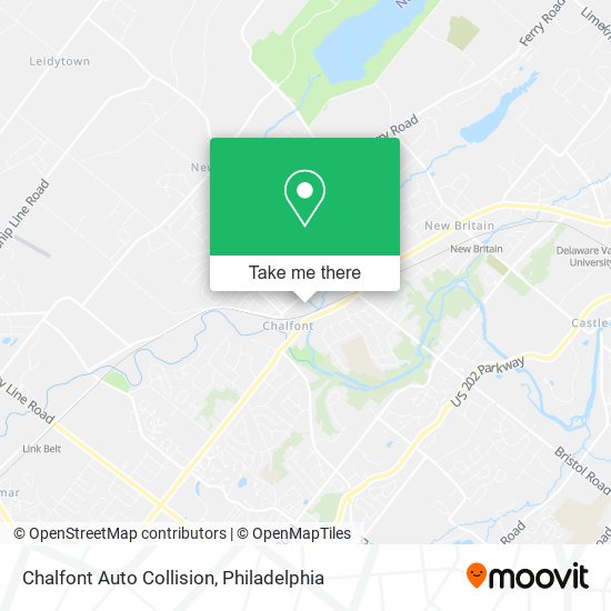 Mapa de Chalfont Auto Collision