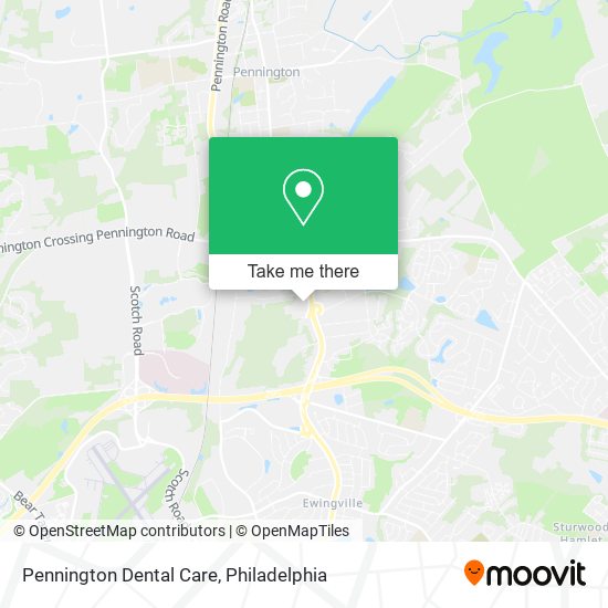 Pennington Dental Care map