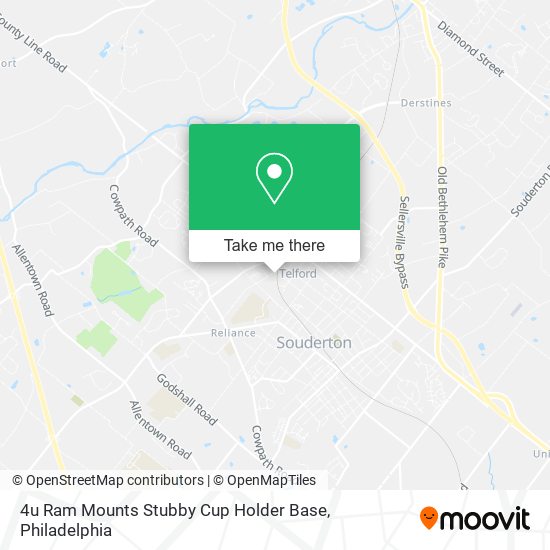 Mapa de 4u Ram Mounts Stubby Cup Holder Base