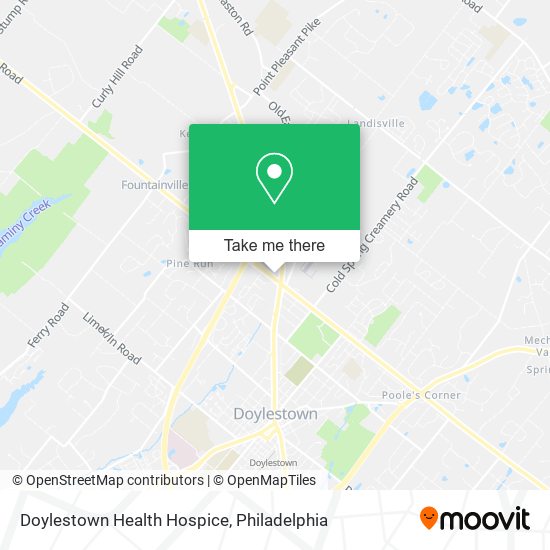 Doylestown Health Hospice map