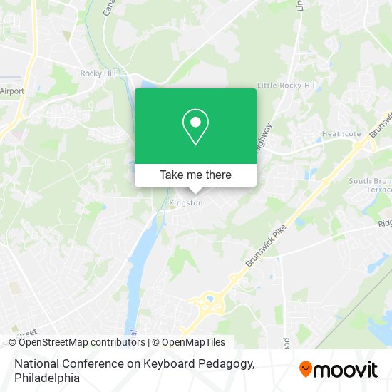 Mapa de National Conference on Keyboard Pedagogy