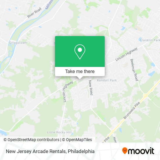 Mapa de New Jersey Arcade Rentals